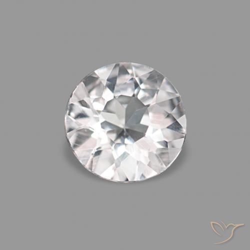 0.16ct Rosa bem claro Morganita, Redondo, VVS