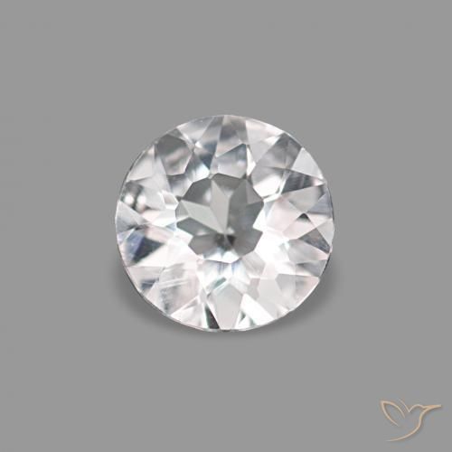 Morganita Rosa bem claro Natural 0.16ct, Redondo, VVS