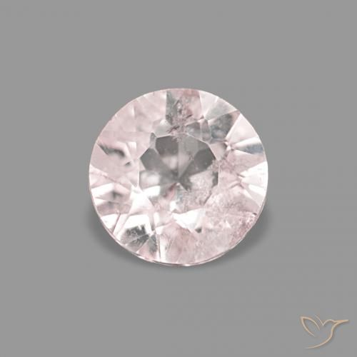 0.29ct Rosa Flamingo Morganita, Redondo, VS-SI