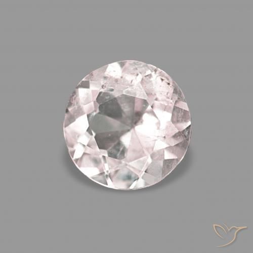 Morganita Rosa bem claro Natural 0.25ct, Redondo, VS-SI