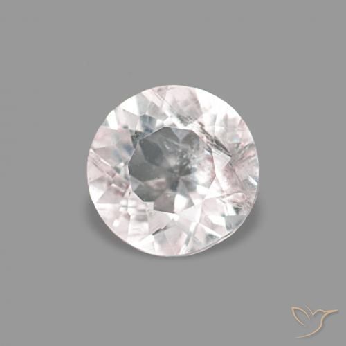Morganita Rosa bem claro Natural 0.21ct, Redondo, VS-SI