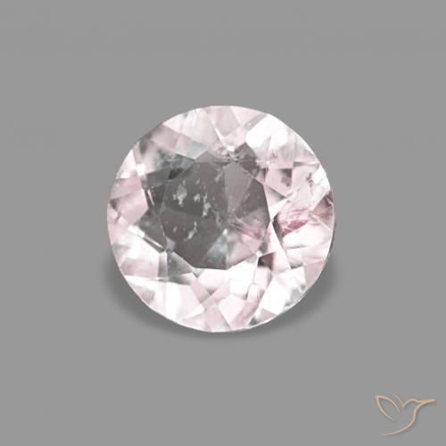 Morganita Rosa bem claro Natural 0.35ct, Redondo, VS-SI