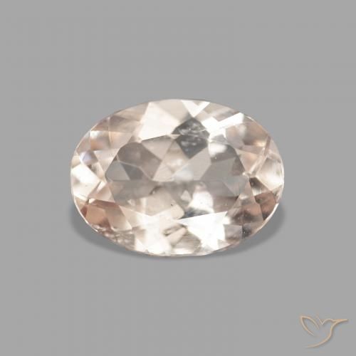 0.96ct Natural Rosa bem claro Morganita, oval, VVS-VS