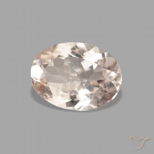 Morganita Rosa bem claro Natural 0.96ct, oval, VVS-VS