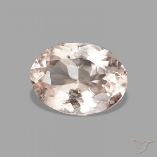 Morganita Medium Light-Pink Natural 0.95ct, oval, VVS-VS