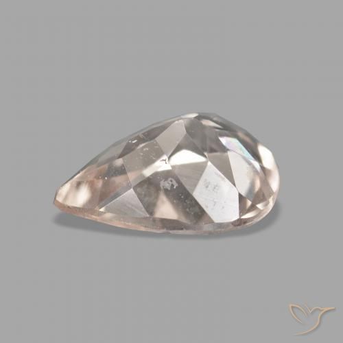 Morganita rosa médio Natural 0.96ct, Formato de pêra, VS