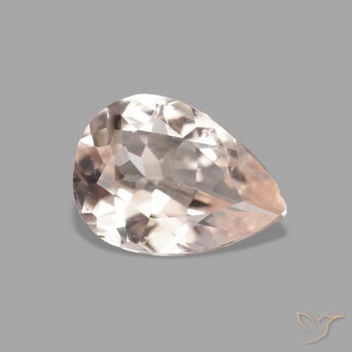 Morganita rosa médio Natural 0.84ct, Formato de pêra, VVS-VS