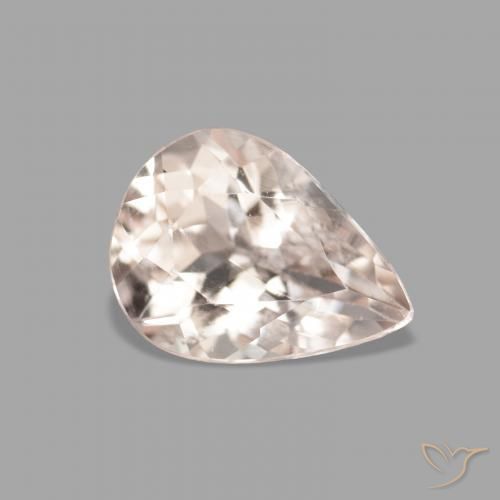 Morganita Rosa salmão Natural 0.94ct, Formato de pêra, VVS
