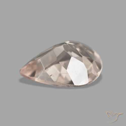 Morganita rosa médio Natural 0.95ct, Formato de pêra, VVS