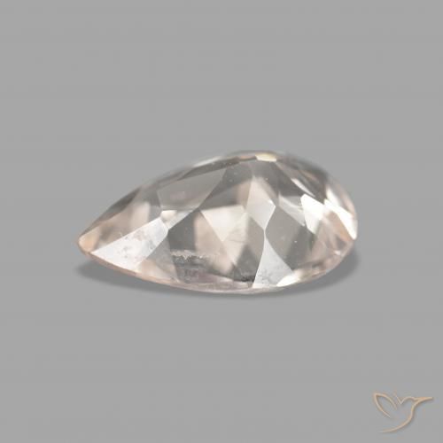 Morganita Rosa salmão Natural 0.66ct, Formato de pêra, VVS