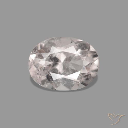 0.54ct Luz rosa Morganita, oval, VS