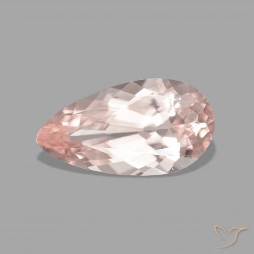 2.48ct Natural rosa médio Morganita, Formato de pêra, VVS-VS