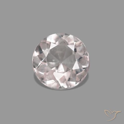 Morganita Rosa bem claro Natural 0.45ct, Redondo, VS-SI