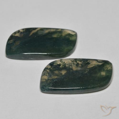 Pedras preciosas de Ágata musgosa Multicolorido natural de 22.84 ct, Chique, Transparente