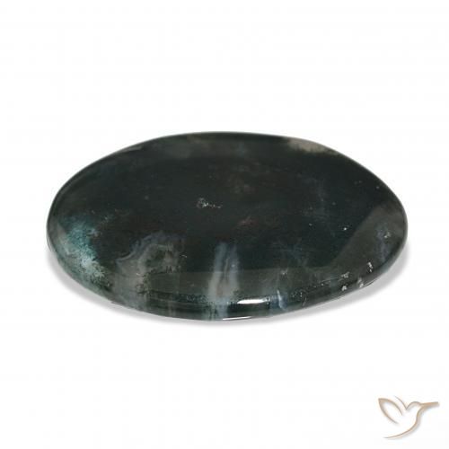 Ágata musgosa Multicolorido Natural 30.13ct, oval, Translúcido