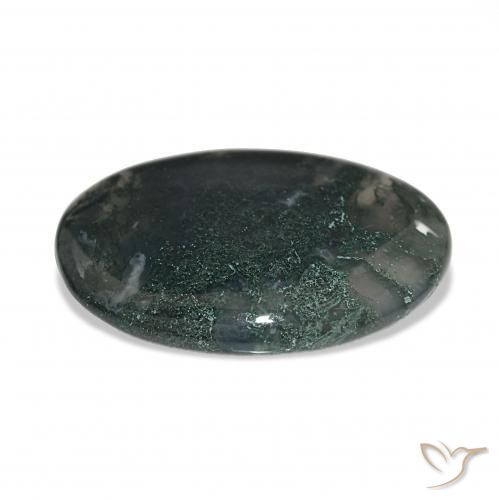 Ágata musgosa Multicolorido Natural 36.54ct, oval, Translúcido
