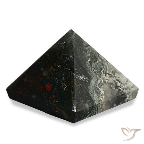 Ágata musgosa Verde floresta Natural 89.65ct, Quadrado, Opaco