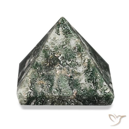 85.75ct Verde floresta Ágata musgosa, Quadrado, Opaco