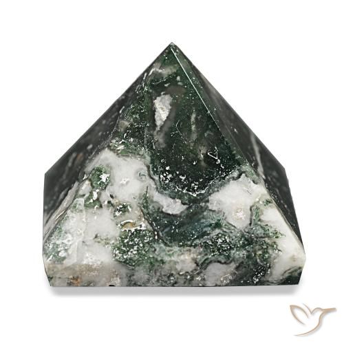 90.31ct Verde floresta Ágata musgosa, Quadrado, Opaco