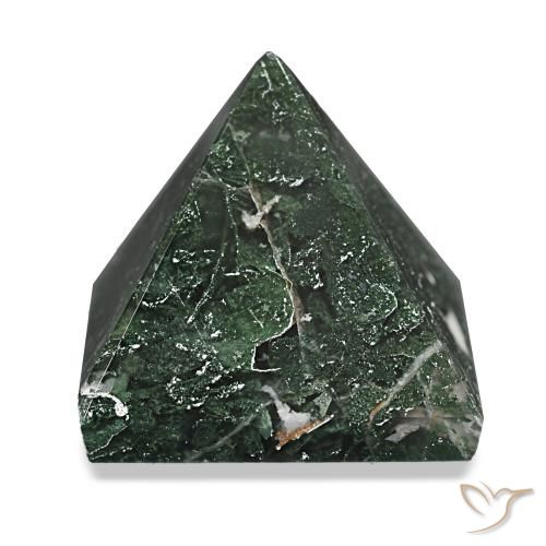 Ágata musgosa Verde floresta Natural 98.28ct, Quadrado, Opaco