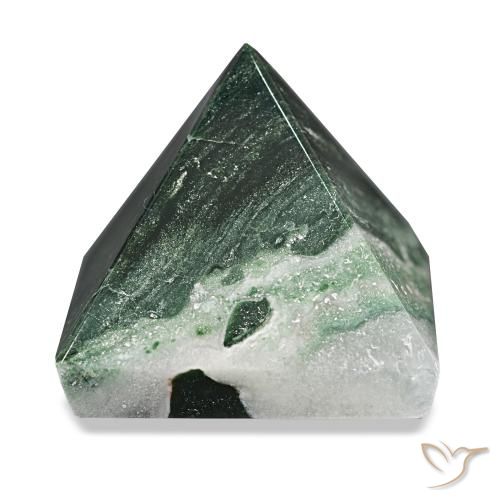 112.97ct Verde floresta Ágata musgosa, Quadrado, Opaco