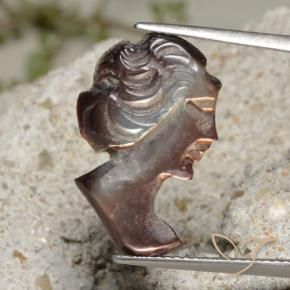 Madrepérola esfumaçado Natural 3.83ct, Chique, Opaco