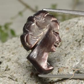 Madrepérola esfumaçado Natural 3.90ct, Chique, Opaco