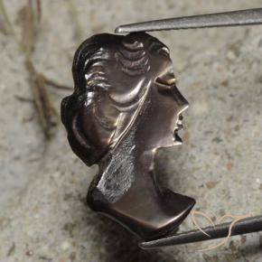 Madrepérola Umber Brown Natural 4.17ct, Chique, Opaco