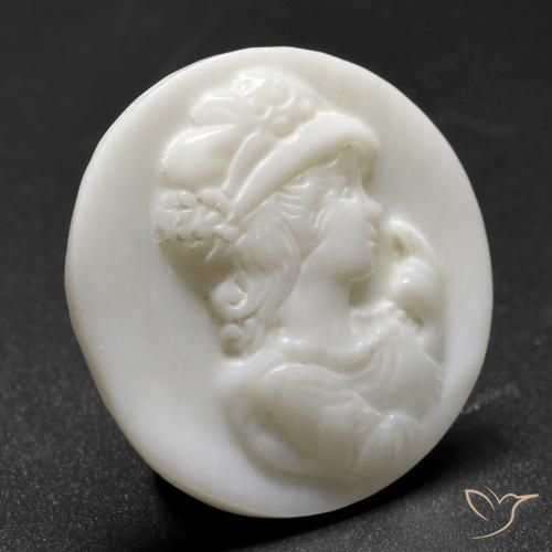 Madrepérola Pérola Branca Natural 13.87ct, Redondo, Opaco