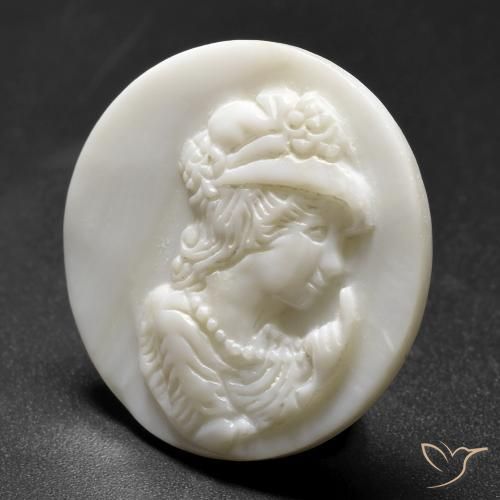 Madrepérola Pérola Branca Natural 13.49ct, Redondo, Opaco
