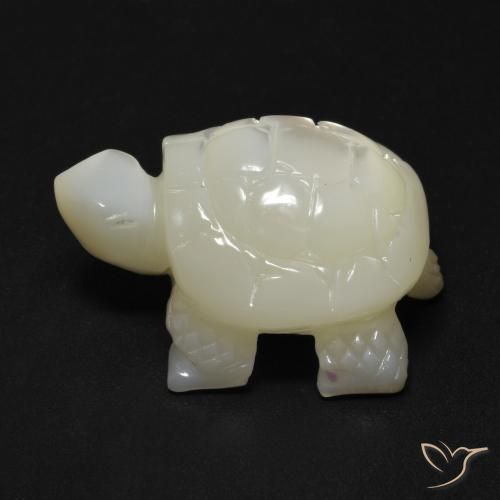 Madrepérola Pérola Branca Natural 21.41ct, Chique, Opaco