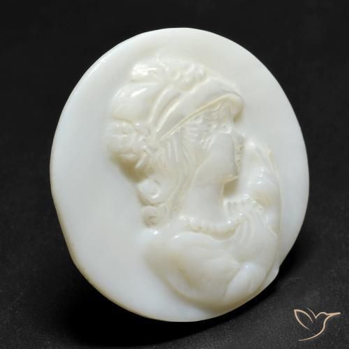 Madrepérola Pérola Branca Natural 14.15ct, Redondo, Opaco