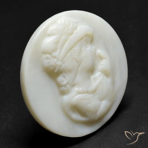Madrepérola Pérola Branca Natural 16.47ct, Redondo, Opaco