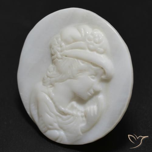 Madrepérola Pérola Branca Natural 12.15ct, Redondo, Opaco
