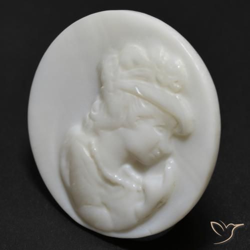 Madrepérola Pérola Branca Natural 11.66ct, Redondo, Opaco