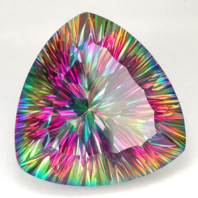 Quartzo Místico Top Rainbow Natural 26.71ct, Trilhão, IF