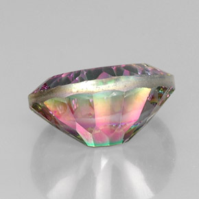 Quartzo místico multicolorido natural 13,18ct, corte oval, VVS