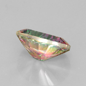 Quartzo místico multicolorido natural 11,45ct, corte oval, VVS