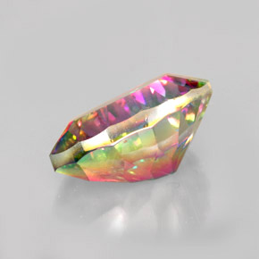 Quartzo Místico Top Rainbow Natural 4.93ct, Formato de pêra, VVS-VS