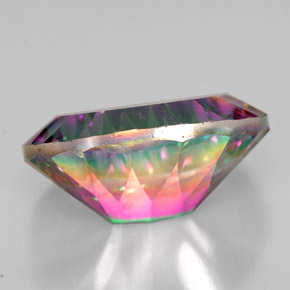 Quartzo Místico Top Rainbow Natural 11.22ct, Corte Oval, VVS-VS