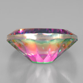 Quartzo Místico Top Rainbow Natural 11.03ct, Corte Oval, VVS-VS
