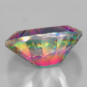 Quartzo Místico Top Rainbow Natural 11.77ct, Corte Oval, VVS-VS