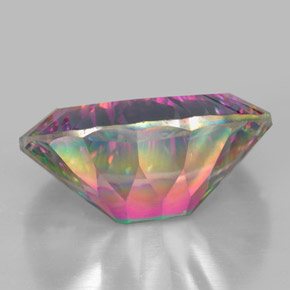Quartzo Místico Top Rainbow Natural 10.65ct, Corte Oval, VVS-VS
