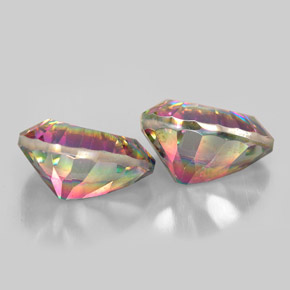 Pedras preciosas de Quartzo Místico Top Rainbow natural de  ct, Formato de pêra, VVS