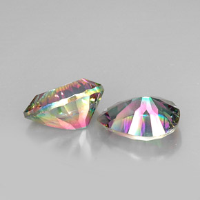 Pedras preciosas de Quartzo Místico Top Rainbow natural de  ct, Formato de pêra, VVS