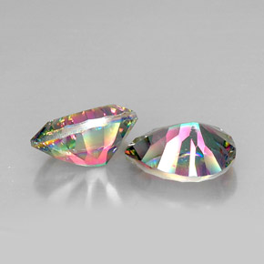 Pedras preciosas de Quartzo Místico Top Rainbow natural de  ct, Formato de pêra, VVS