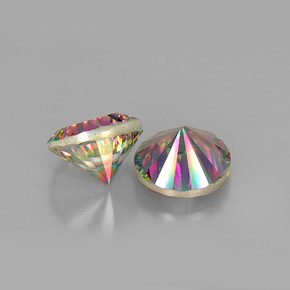 Pedras preciosas de Quartzo Místico Top Rainbow natural de  ct, Corte Redondo, VVS-VS