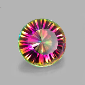 Quartzo Místico Top Rainbow Natural 2.42ct, Corte Redondo, VVS-VS