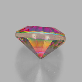 Quartzo Místico Top Rainbow Natural 2.42ct, Corte Redondo, VVS-VS