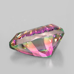 Quartzo místico multicolorido natural 5,40ct, formato de pêra, VVS-VS